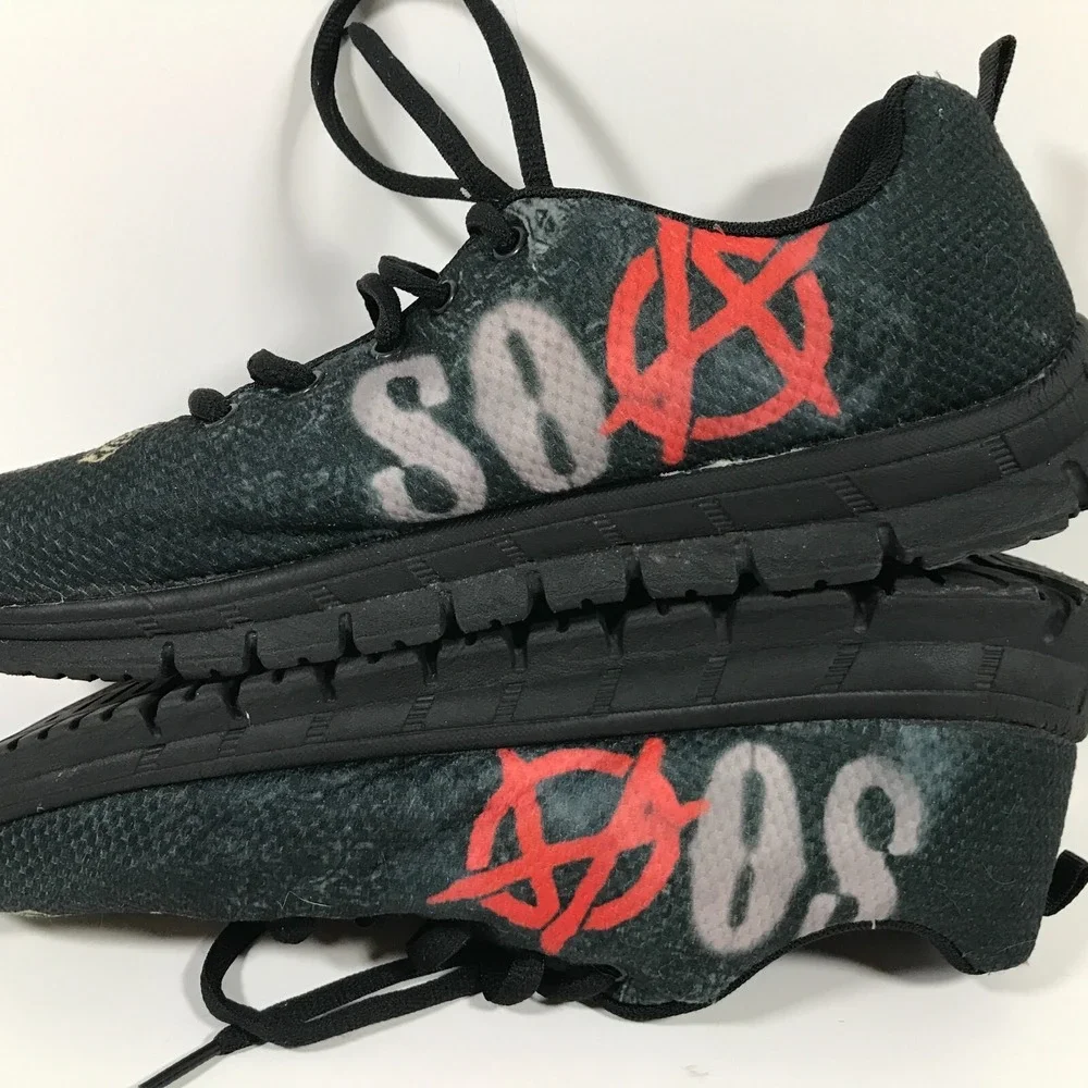 Sons of Anarchy California Lace Up Shoes Men 7.5 Women 10‎ Sneakers Casual